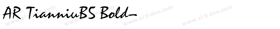 AR TianniuB5 Bold字体转换
